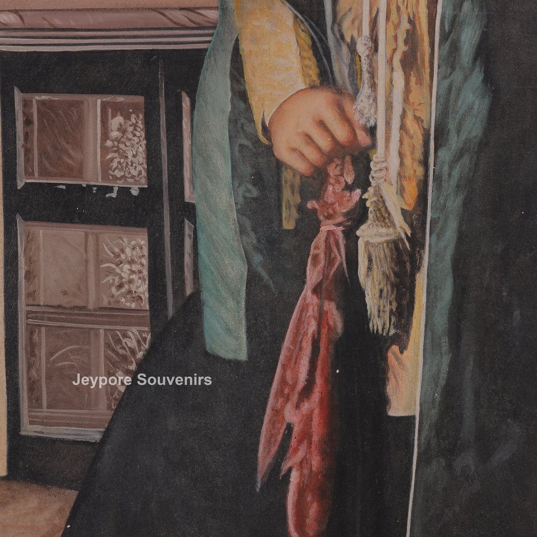 Royal Man Standing in Traditional Dress - Canvas Painting