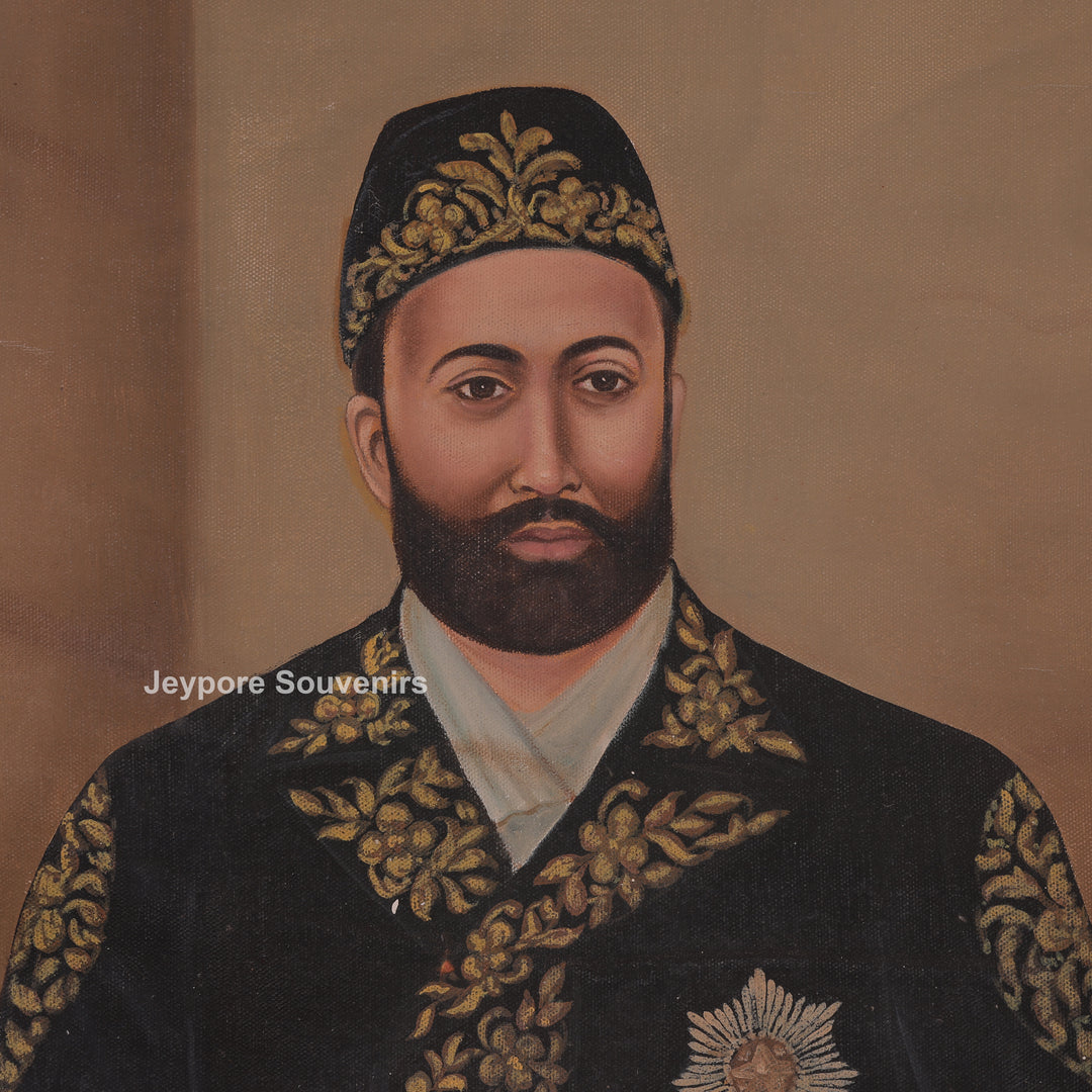 Royal Indian Man Holding a Sword Canvas Painting
