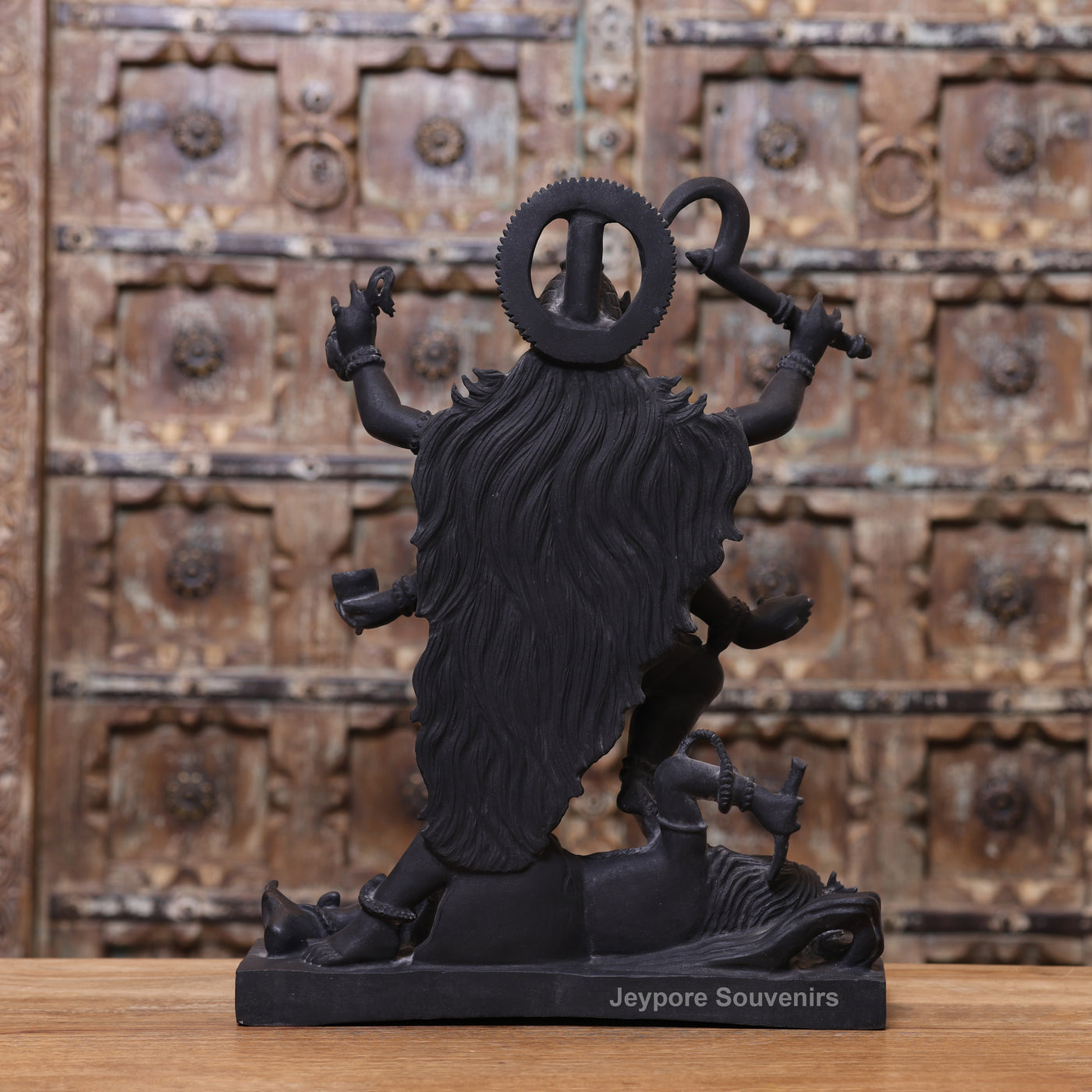 18" Black Marble Handcrafted Goddess Kali Idol