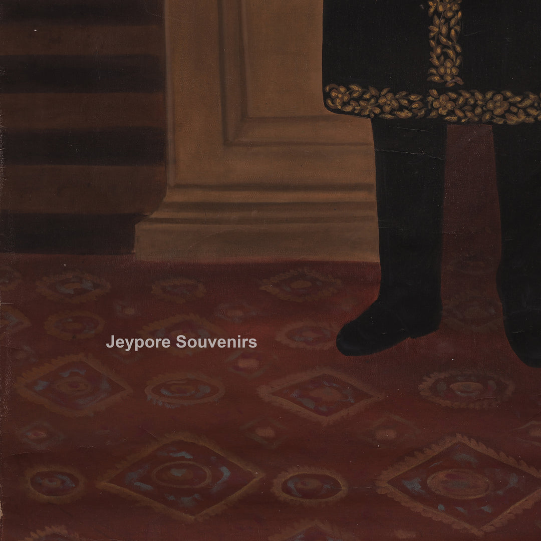 Royal Indian Man Holding a Sword Canvas Painting