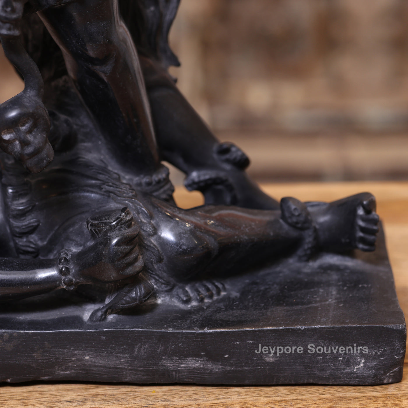 18" Black Marble Handcrafted Goddess Kali Idol