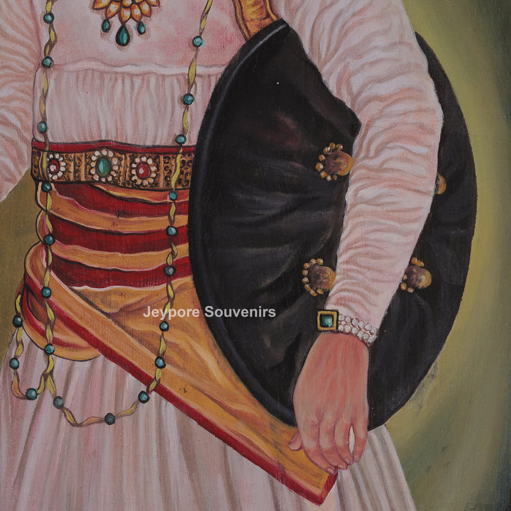 Royal Man Standing with Sword and Shield - Canvas Painting