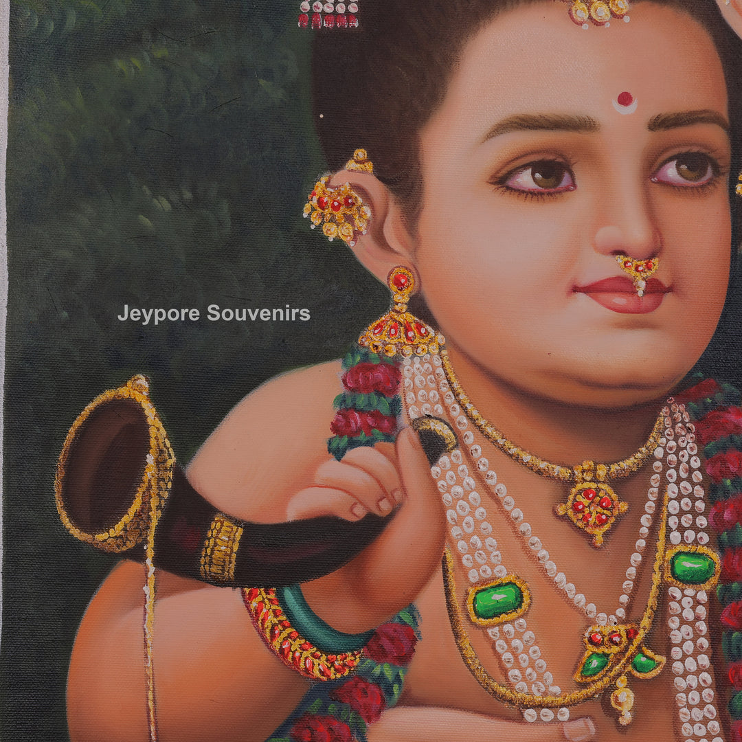 Yashoda with Baby Krishna – A Historical Painting