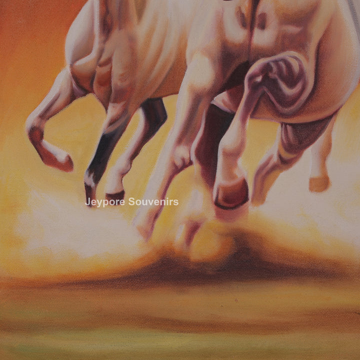 Vastu Seven lucky Running Horses - Painting