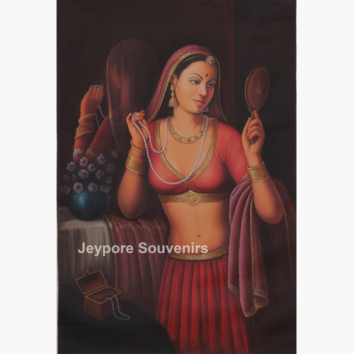 Women Dressed In Beautiful Traditional Clothes - Painting