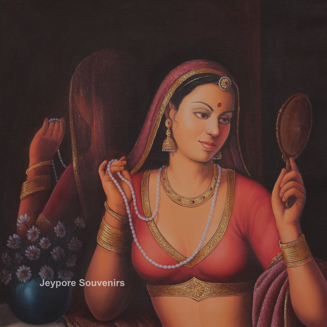 Women Dressed In Beautiful Traditional Clothes - Painting