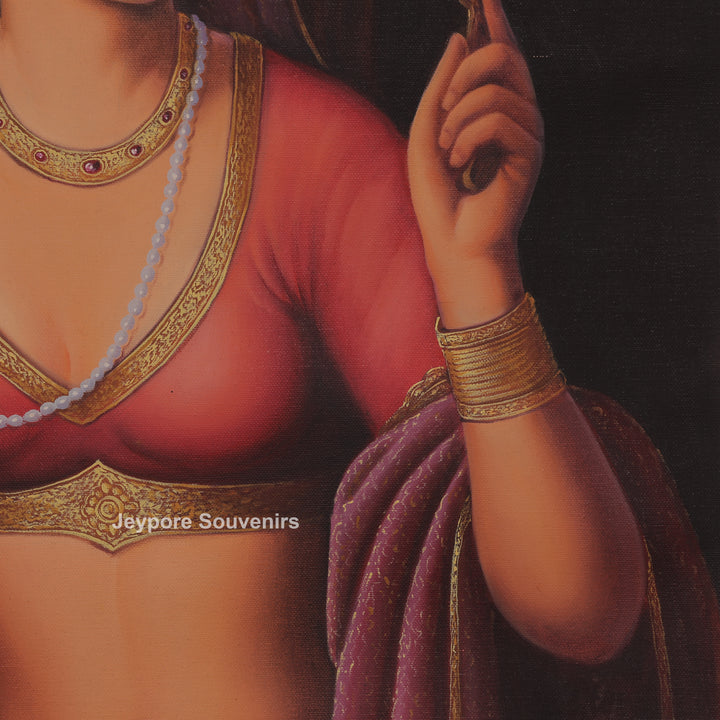 Women Dressed In Beautiful Traditional Clothes - Painting
