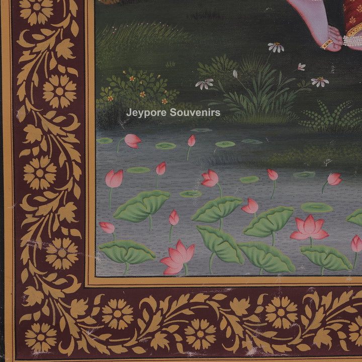 Radha Krishna Love Scene- Pichwai Painting
