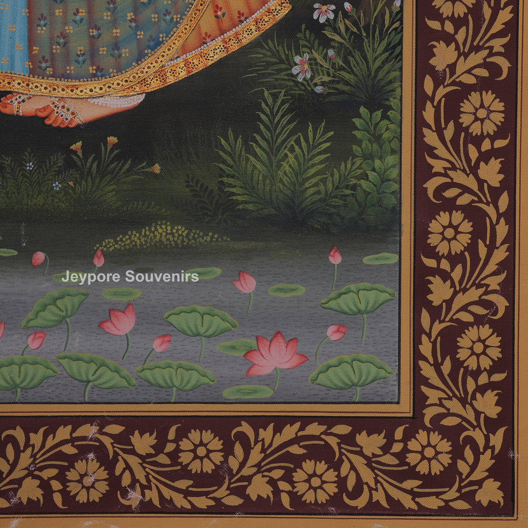 Radha Krishna Love Scene- Pichwai Painting