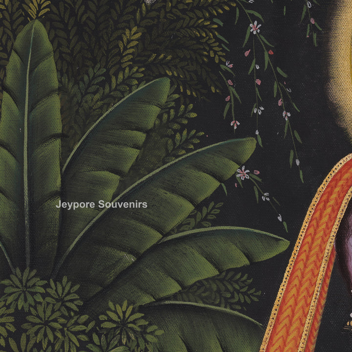 Radha Krishna Love Scene- Pichwai Painting