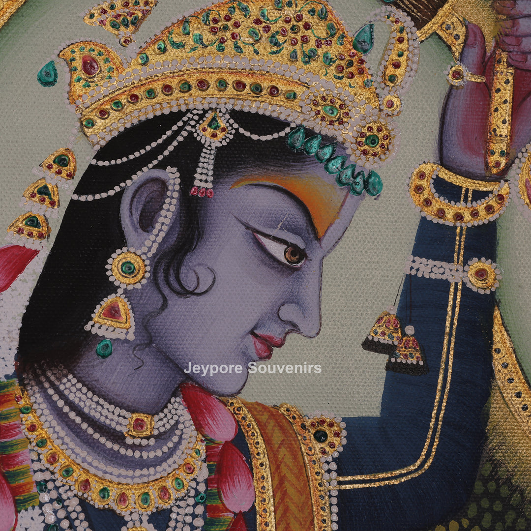 Radha Krishna Dance Ras Leela- Handmade Pichwai