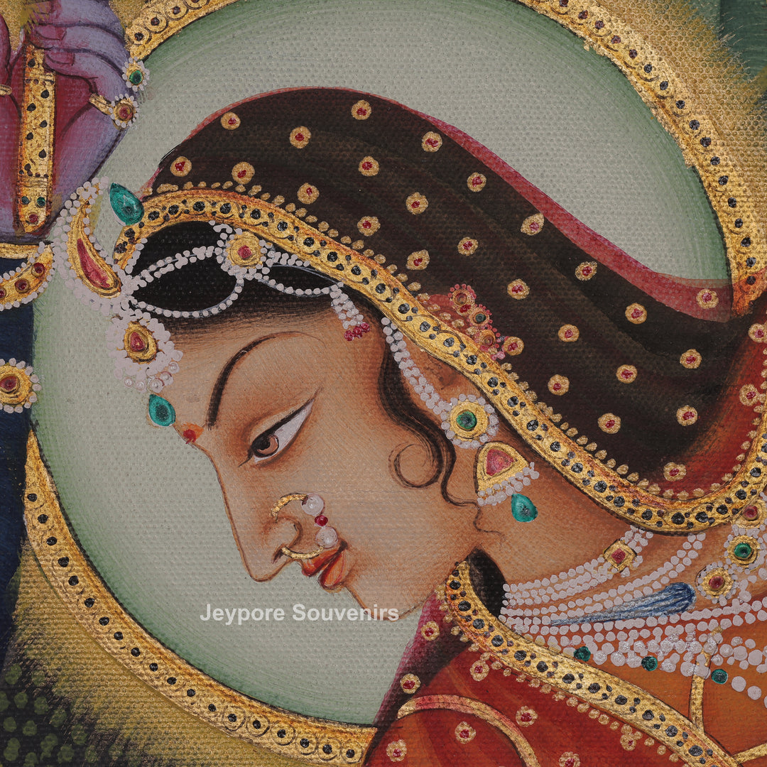 Radha Krishna Dance Ras Leela- Handmade Pichwai