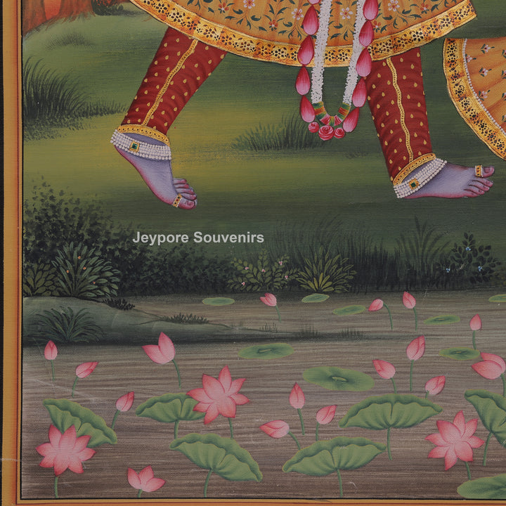 Radha Krishna Dance Ras Leela- Handmade Pichwai