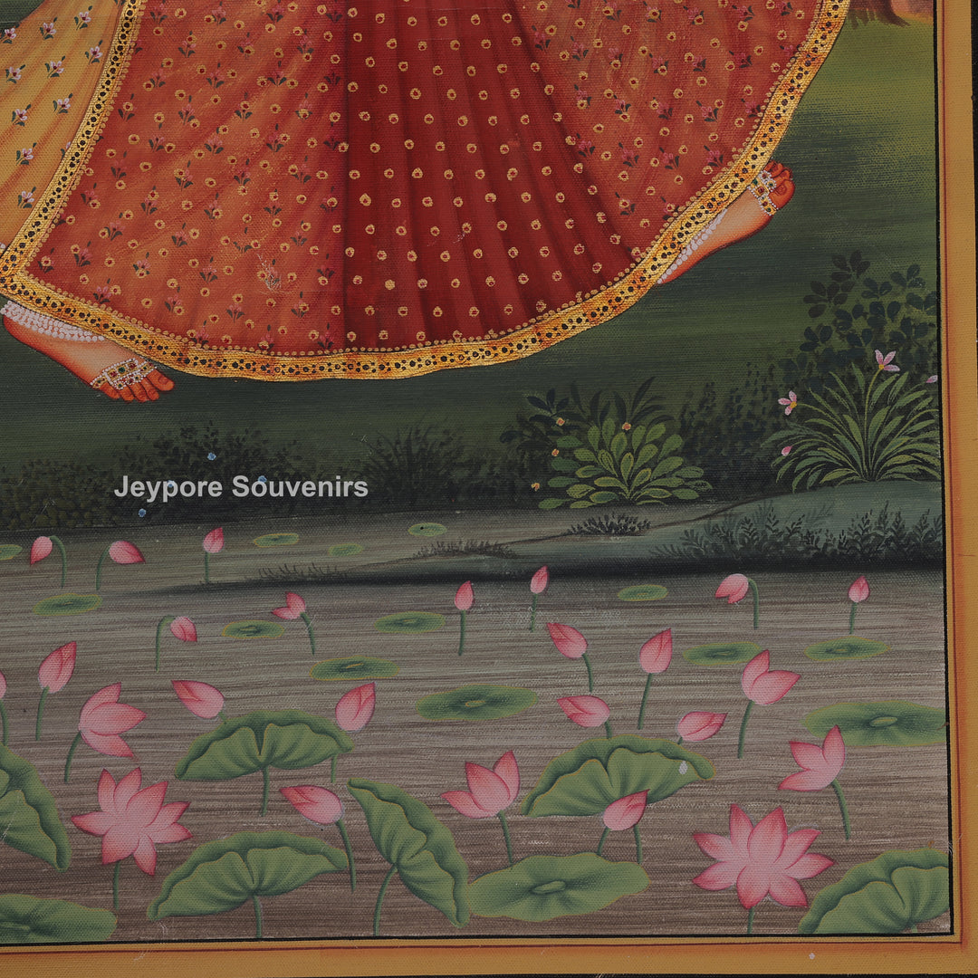 Radha Krishna Dance Ras Leela- Handmade Pichwai