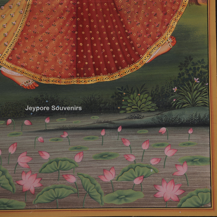 Radha Krishna Dance Ras Leela- Handmade Pichwai