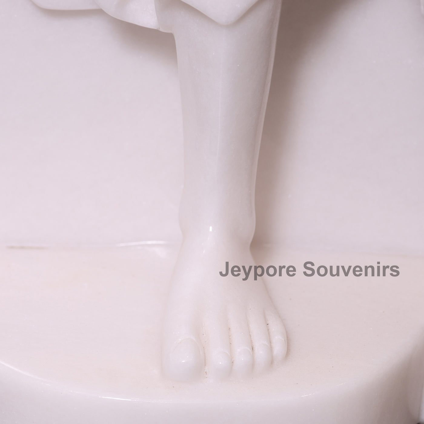 25" Pure White Marble Shridi Sai Baba Idol