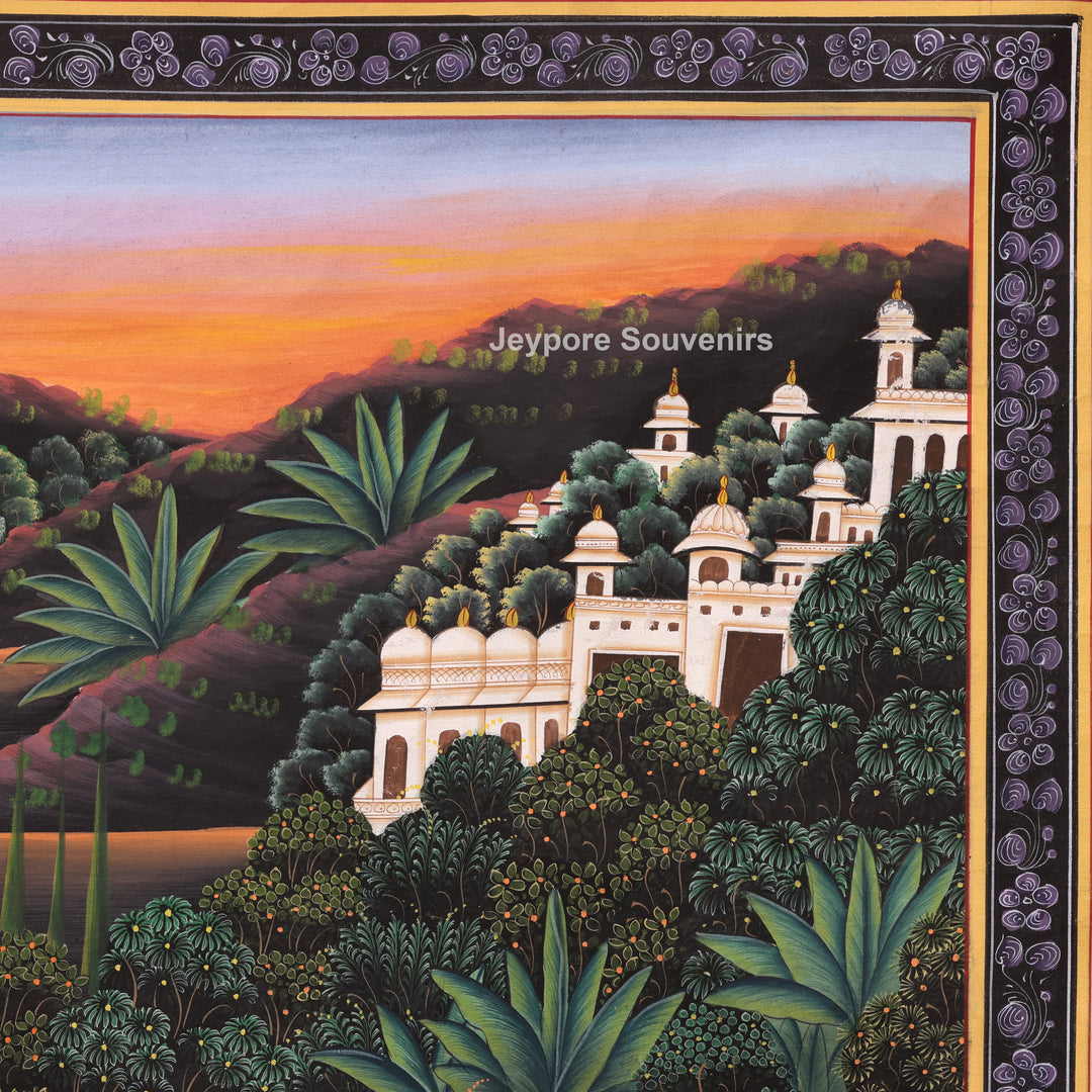 Hand-Painted Krishna Leela  Painting