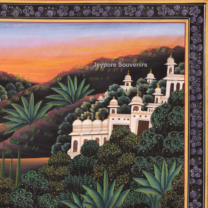 Hand-Painted Krishna Leela  Painting