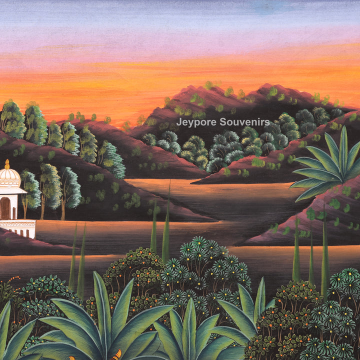 Hand-Painted Krishna Leela  Painting
