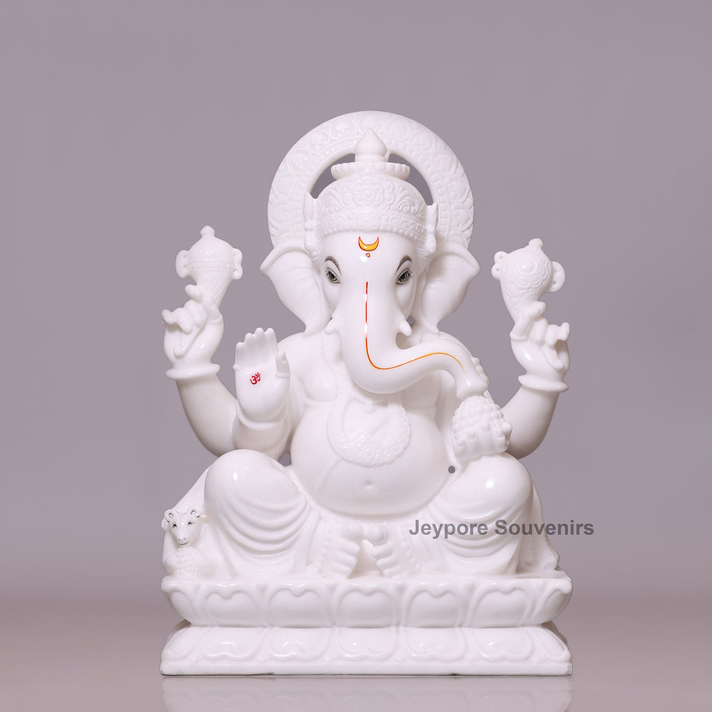 white marble ganesh ji murti