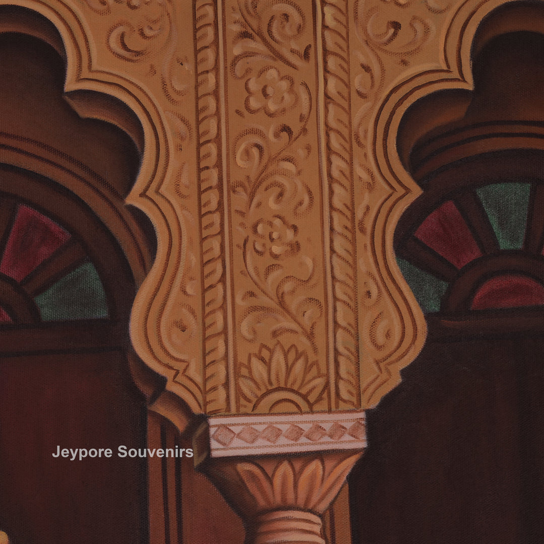 Queen Applying Mehandi Canvas Painting