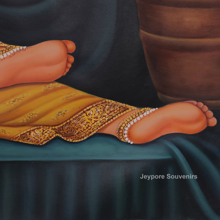 Traditional Indian Royal Lady Canvas Painting