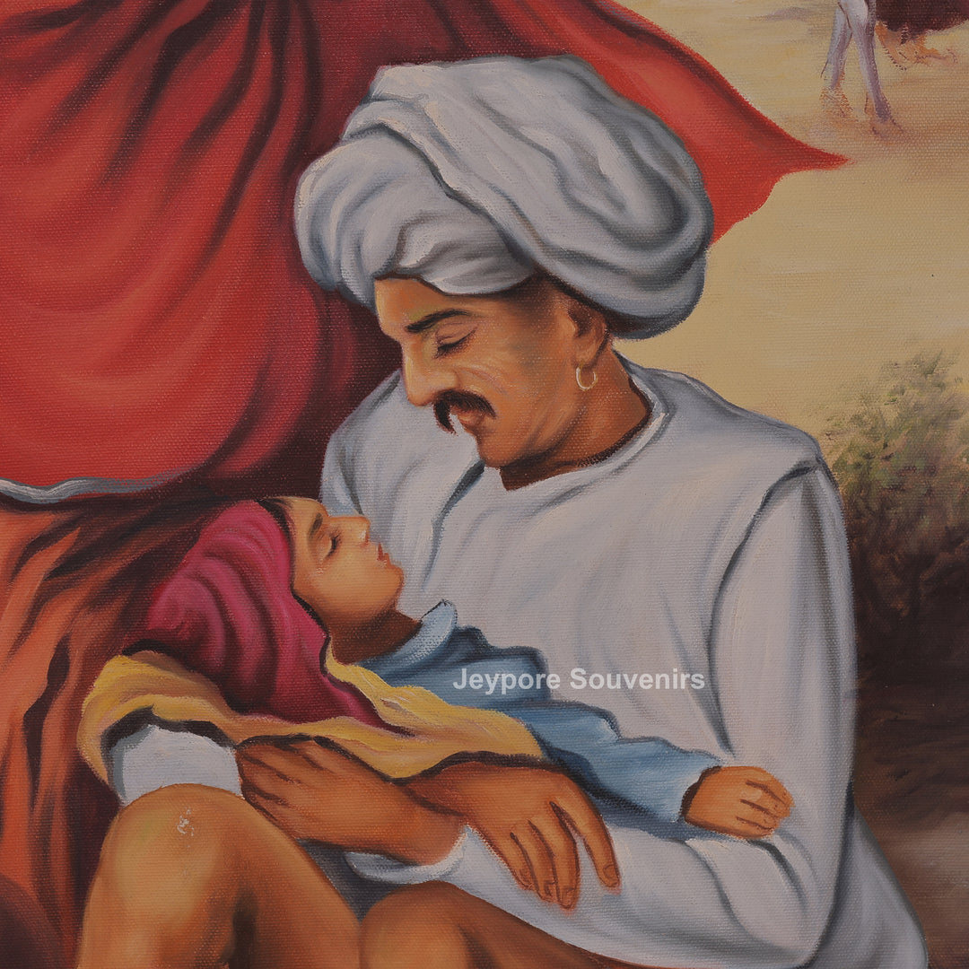 Rajasthani Village Cultural- Handmade Painting