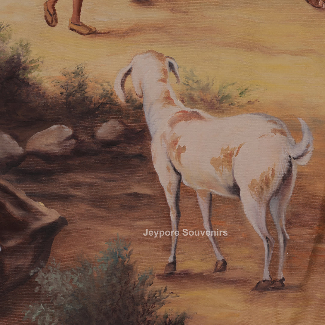Rajasthani Village Cultural- Handmade Painting