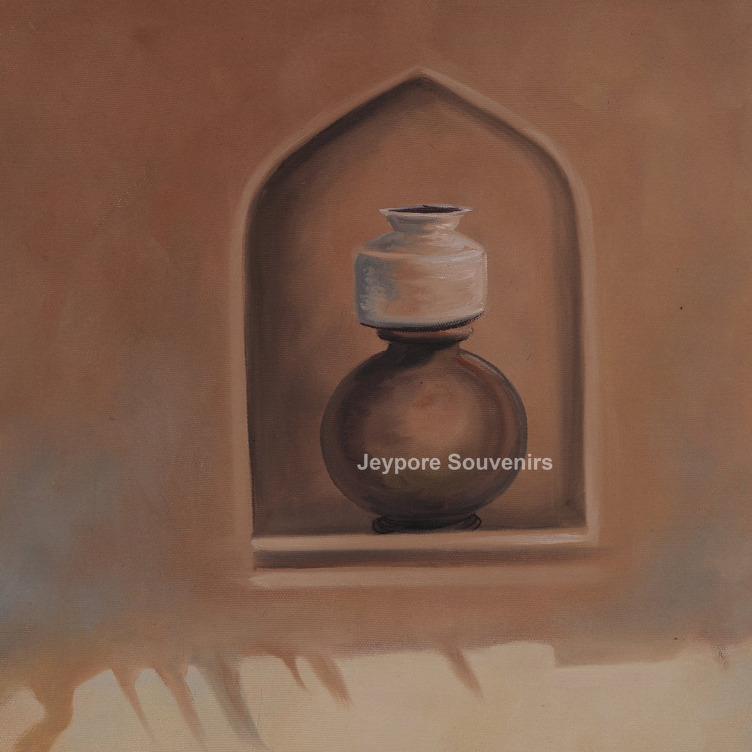 Traditional Rajasthani village Culture - Canvas Painting