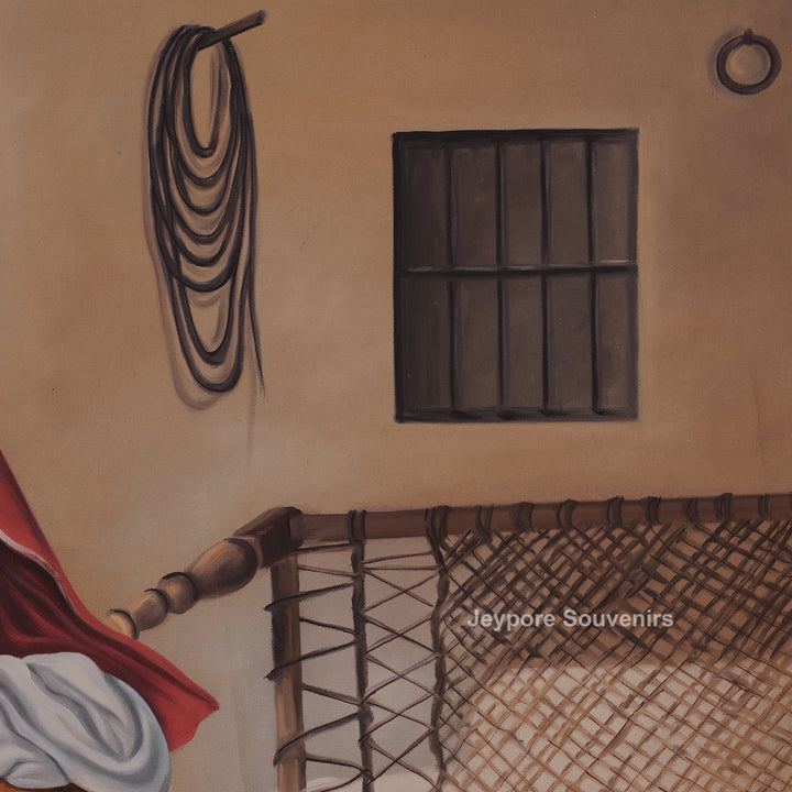 Traditional Rajasthani village Culture - Canvas Painting