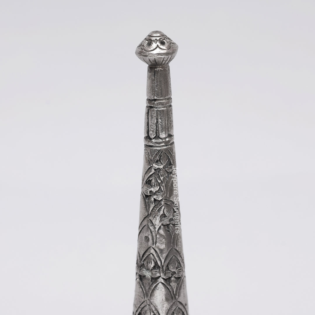 Handcrafted Antique Silver Polished Rosewater Sprinkler