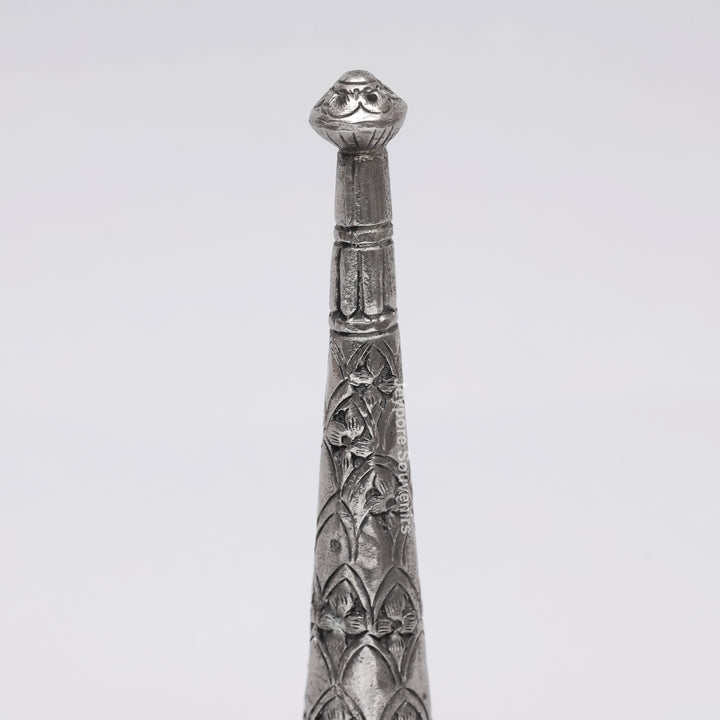Handcrafted Antique Silver Polished Rosewater Sprinkler