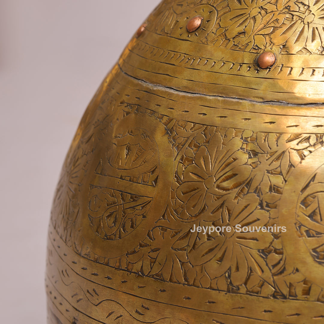Traditional Antique Brass Decorative Planter for Home Décor
