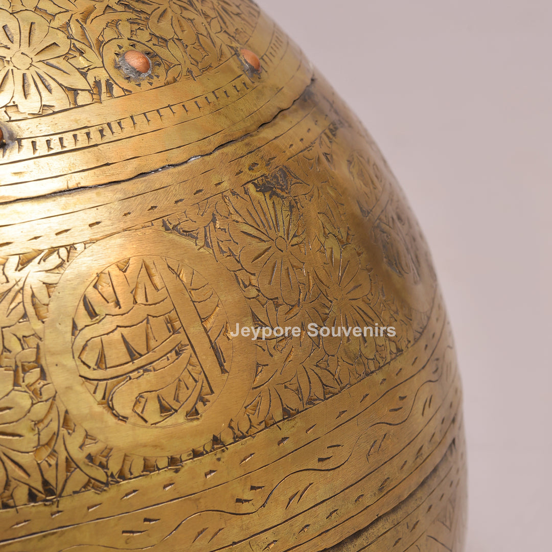 Traditional Antique Brass Decorative Planter for Home Décor