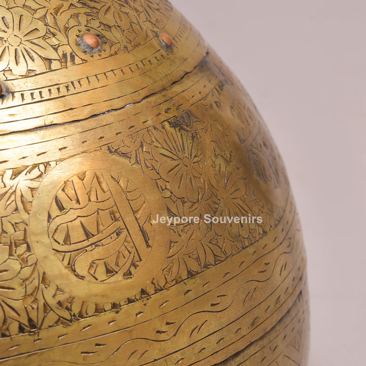 Traditional Antique Brass Decorative Planter for Home Décor