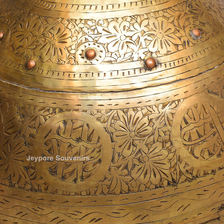 Traditional Antique Brass Decorative Planter for Home Décor