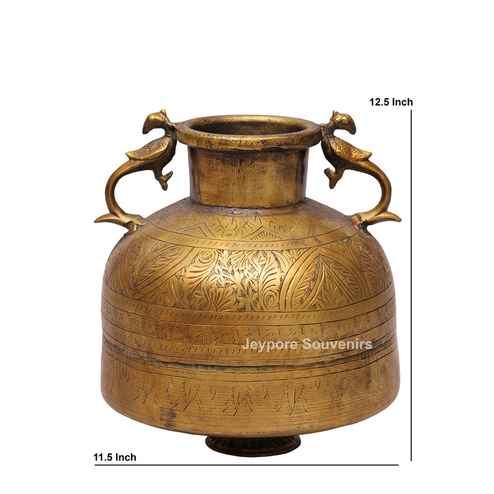 Traditional Brass Decorative Planter for Luxury Home Decor
