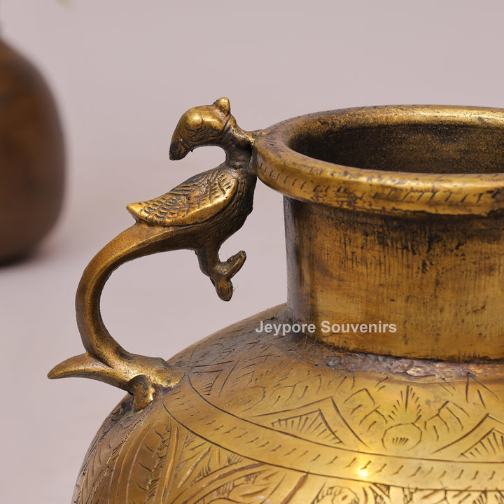 Traditional Brass Decorative Planter for Luxury Home Decor