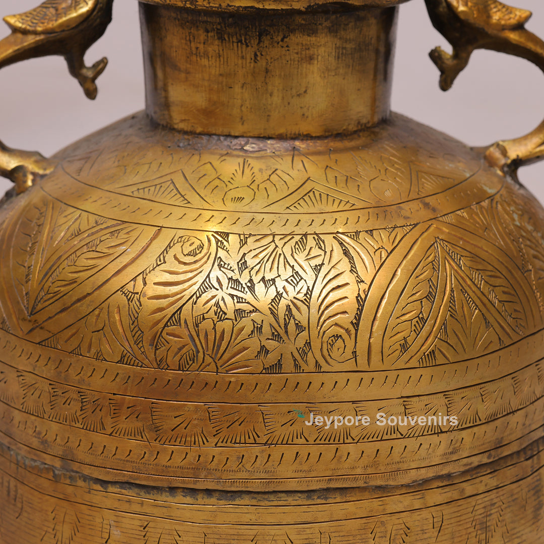 Traditional Brass Decorative Planter for Luxury Home Decor