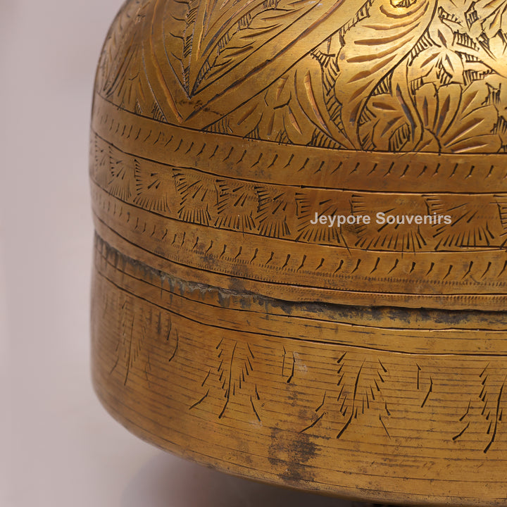 Traditional Brass Decorative Planter for Luxury Home Decor
