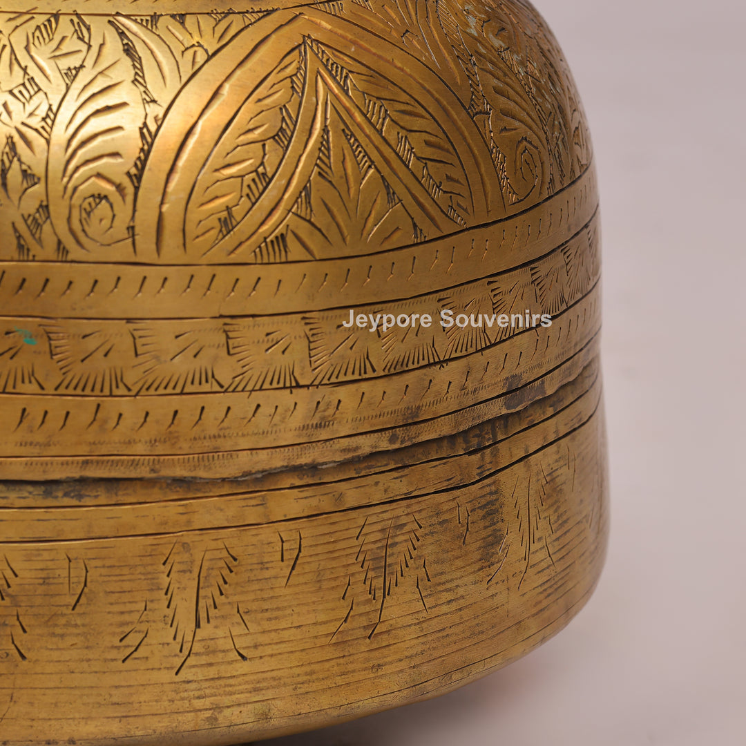 Traditional Brass Decorative Planter for Luxury Home Decor