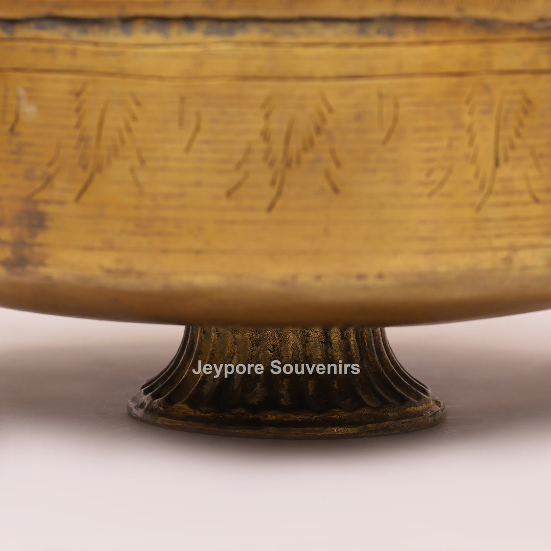 Traditional Brass Decorative Planter for Luxury Home Decor