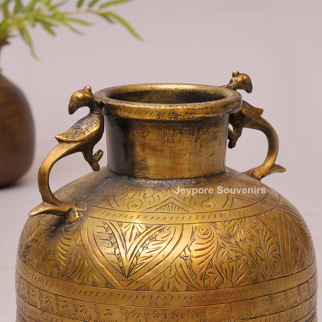 Traditional Brass Decorative Planter for Luxury Home Decor
