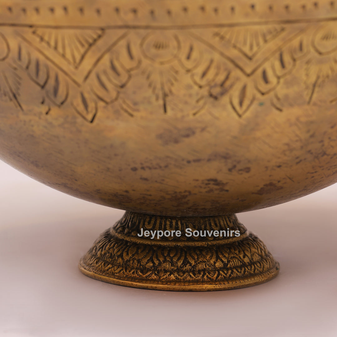 Traditional Handcrafted Brass Planter Pot for Home Decor