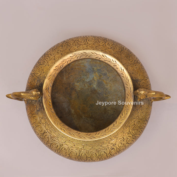 Traditional Handcrafted Brass Planter Pot for Home Decor