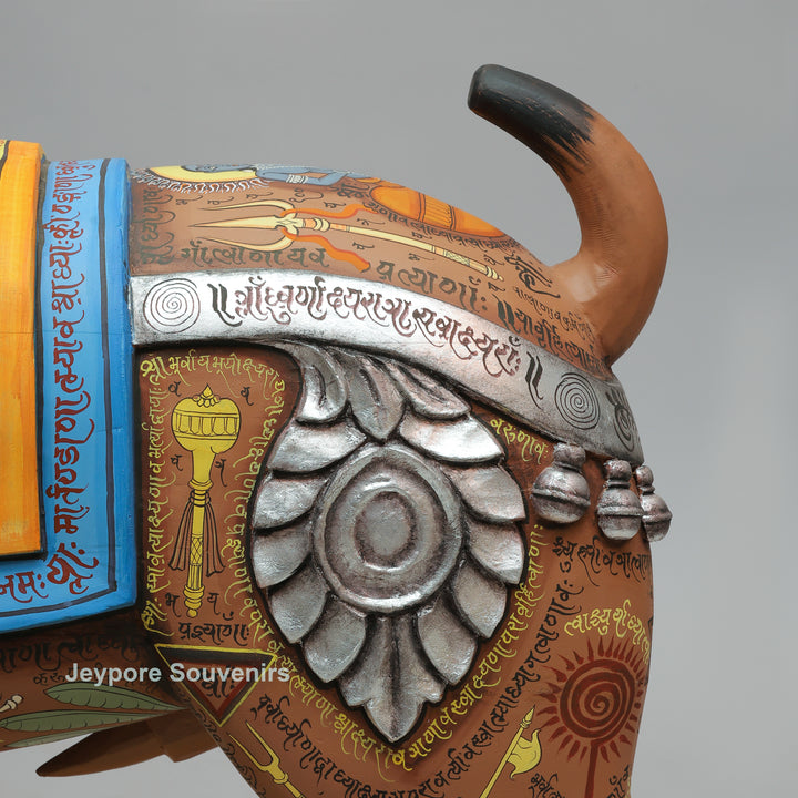 Hand-Carved Sacred Temple Ram Sculpture