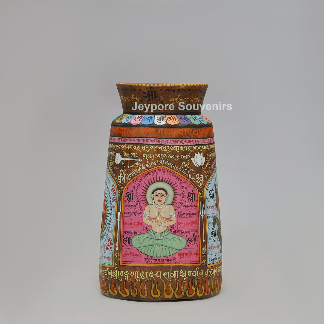 Handcrafted Wooden Goddess Kali Pot