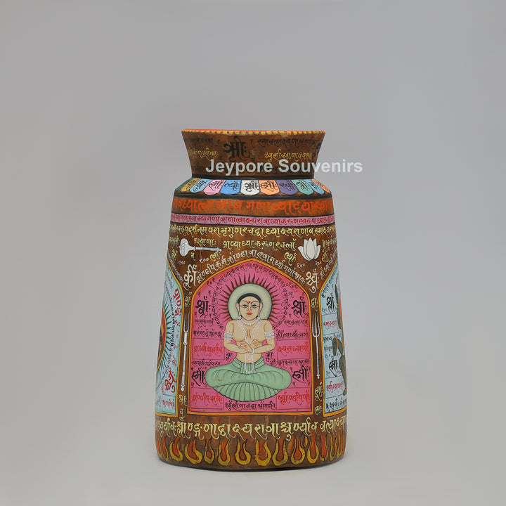Handcrafted Wooden Goddess Kali Pot