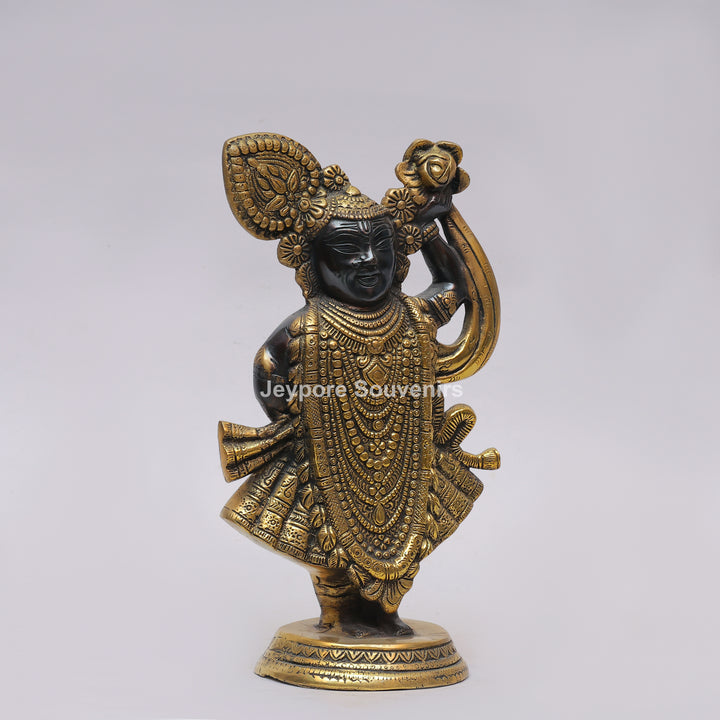Handcrafted Brass Shrinathji Statue