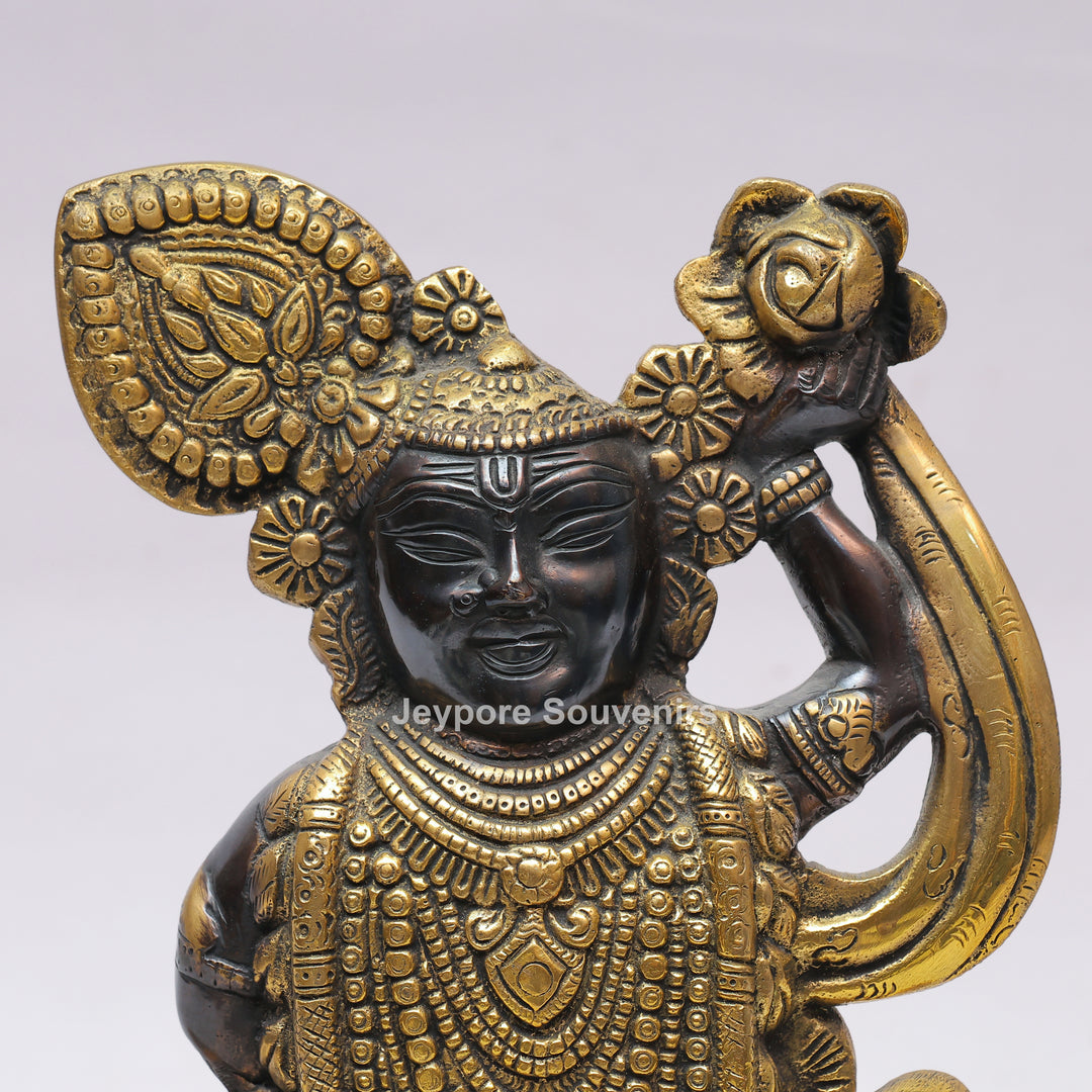 Handcrafted Brass Shrinathji Statue